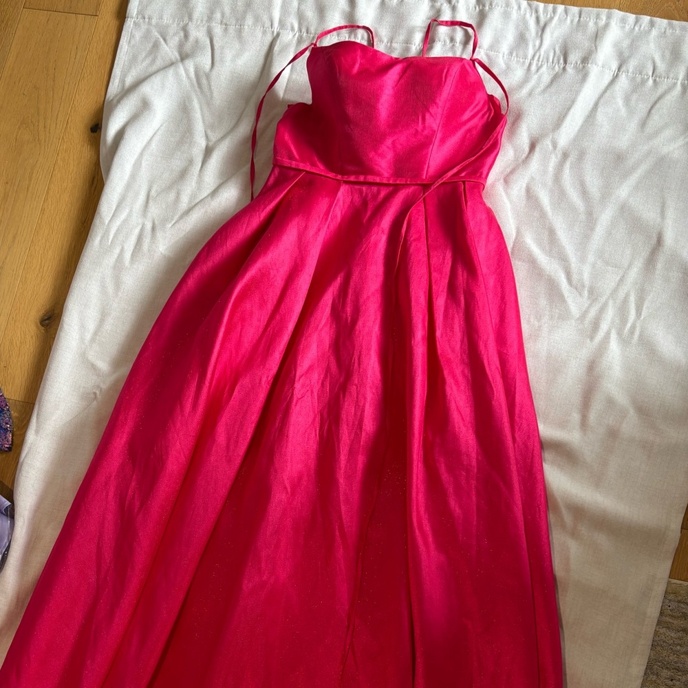 GLOW Dress Hot Pink Formal Gown - Size 10